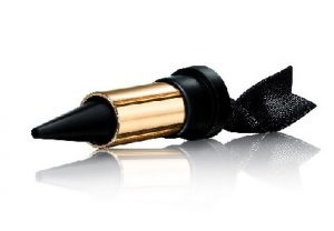 black kohl eye liner without a cap on white background
