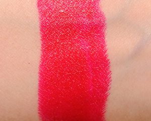 Glam Lipstick Viva Glam I by MAC swatch on skin