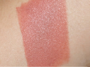 mac velvet teddy lipstick swatch on skin
