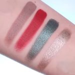 kylie kourt eye shadow palette the green palette swatches on skin