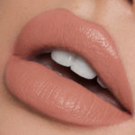 kylie kourt liquid lipstick french kiss color on lips