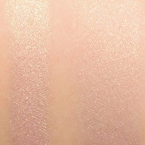 too faced satin sheets highlighter natural swatch on skin