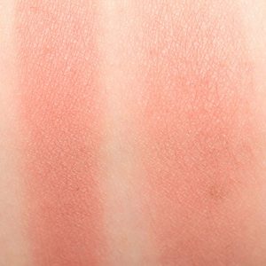 too faced pink sand blush natural swatch on skin