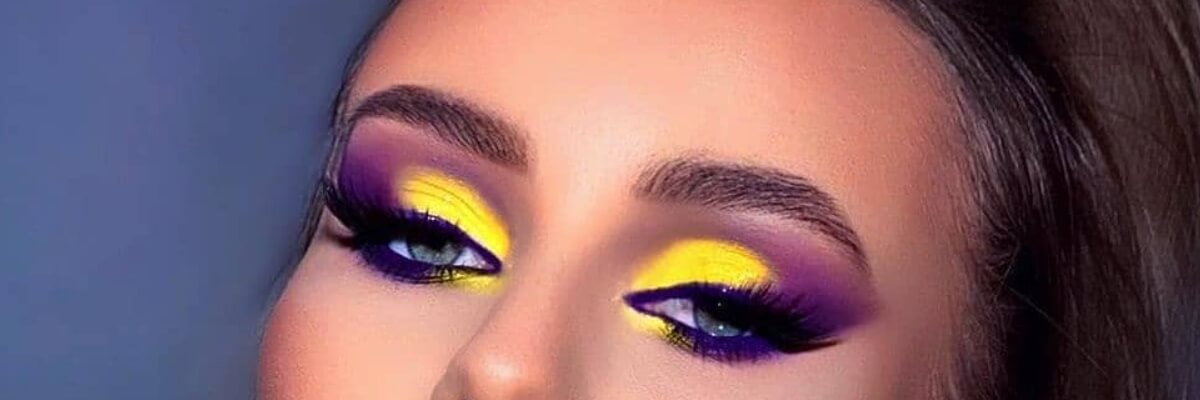 neon accents in eye makeup