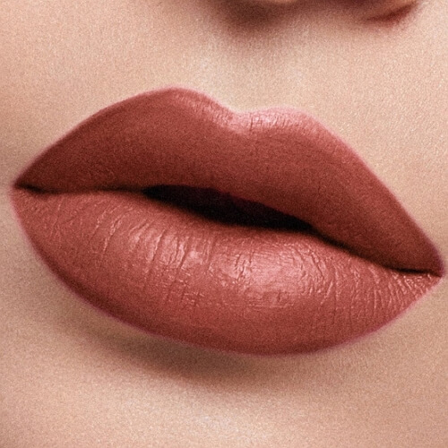 5. MAC taupe Nude Lipstick - Applied on Lips