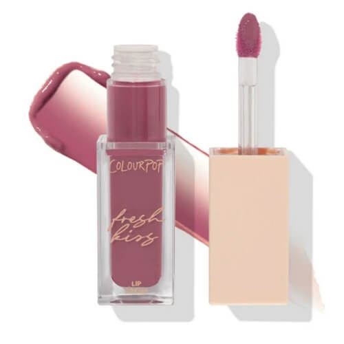 ColorPop Fresh Kiss in natural pink color with cool undertone - lip laquer