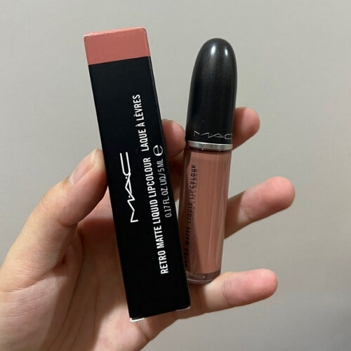 MAC Burnt Spice - Liquid Lipstick and Packaging
